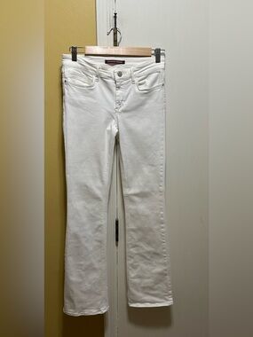 Comptoir Des Cotonniers White Flare Stretch Denim Jeans (28)